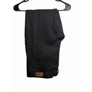 lee womens black jeans regular fit mid rise size 18